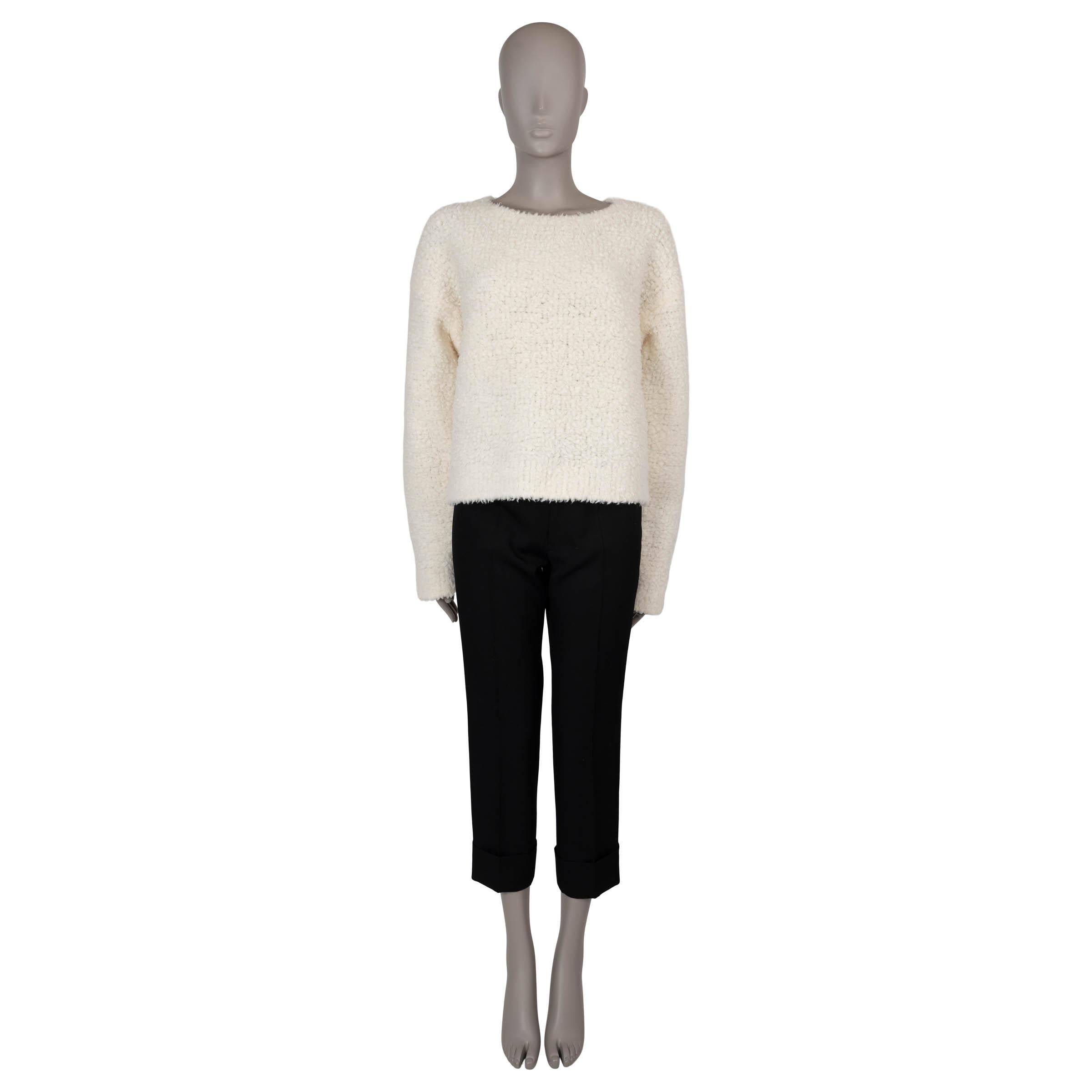 CHRISTIAN DIOR Pull J'ADIOR 8 TEDDY 2021 en laine crème mélangée 44 XL Pour femmes en vente