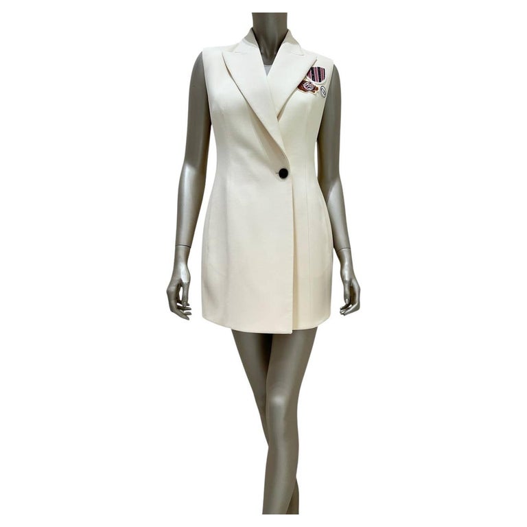 cream vest dress Women's Cream A-Line Vest Dress