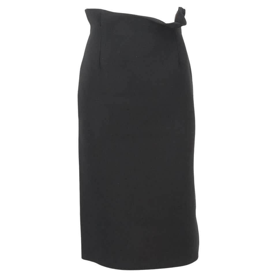 Elie Saab Pleated Silk-Chiffon Maxi Skirt For Sale at 1stDibs | black ...