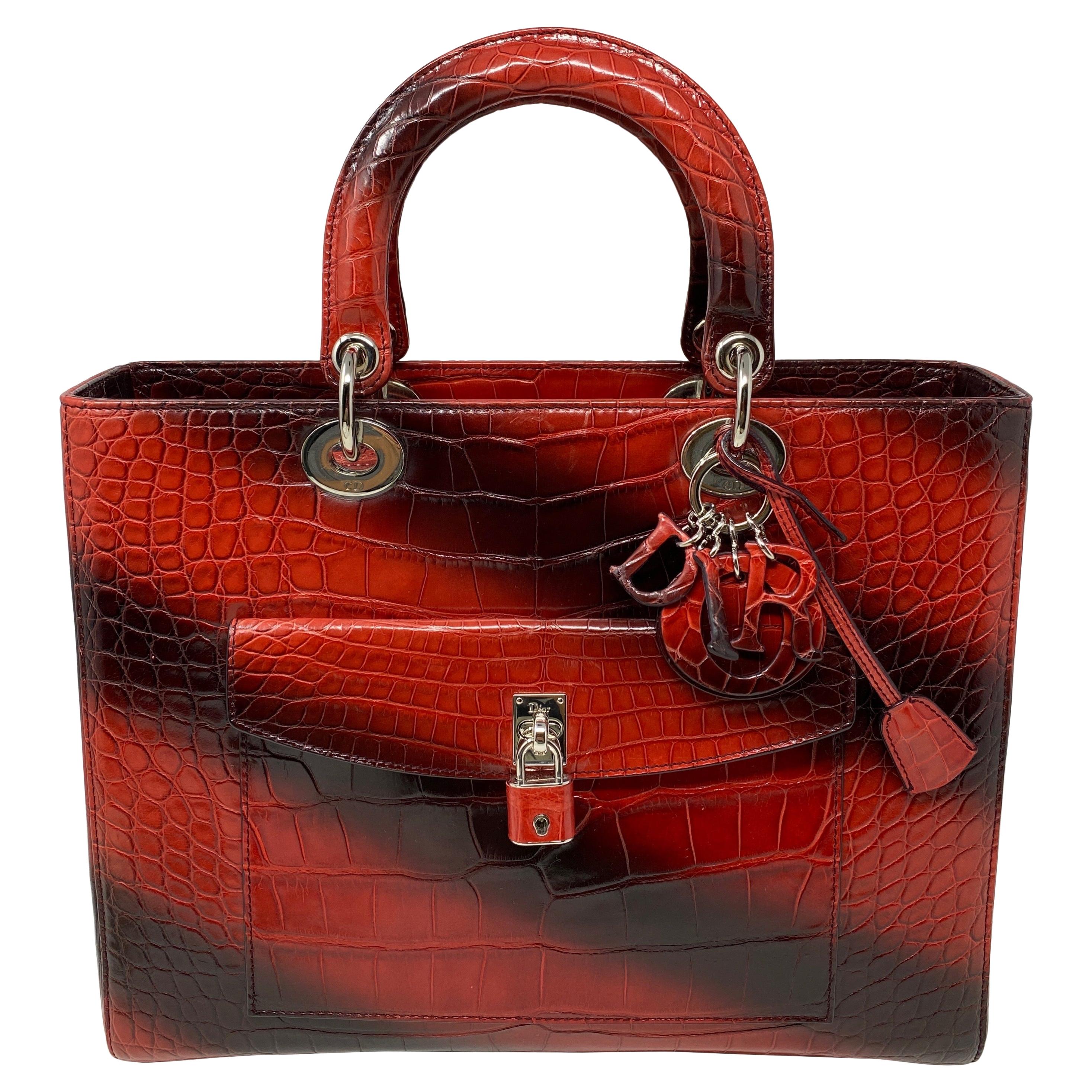 Christian Dior Crocodile Bag For Sale at 1stDibs