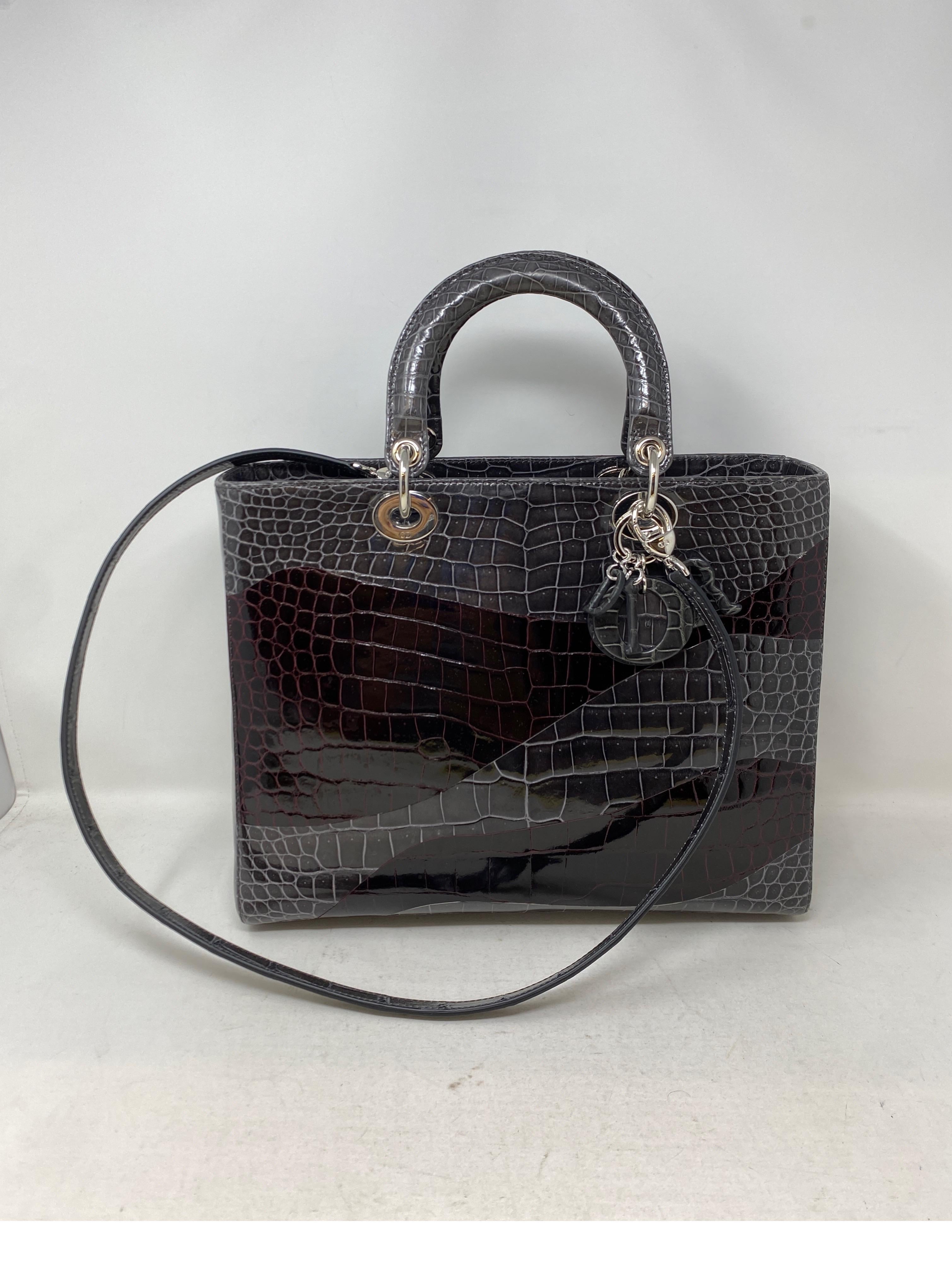 Christian Dior Crocodile Lady Bag 3