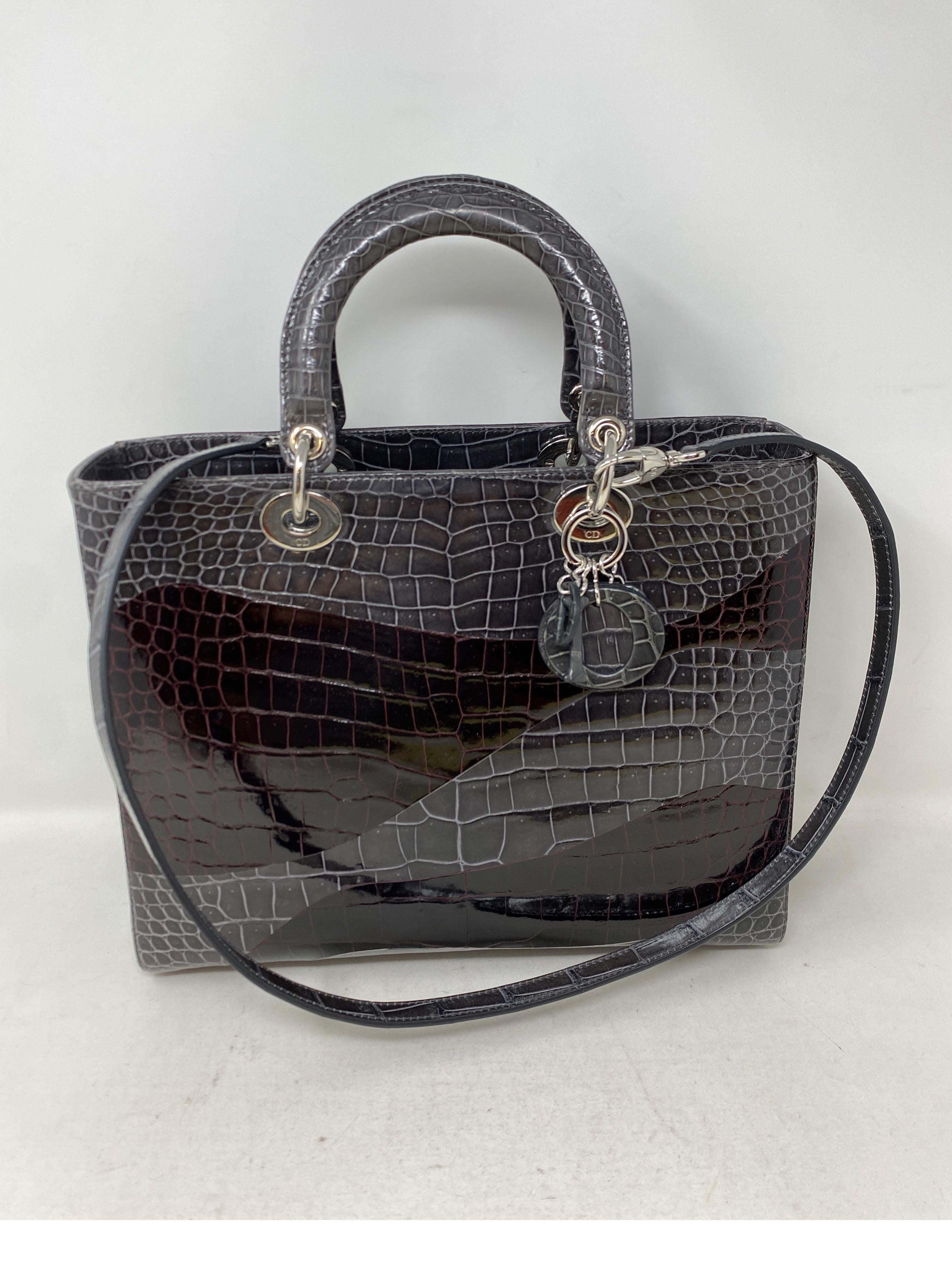 Christian Dior Crocodile Lady Bag 6