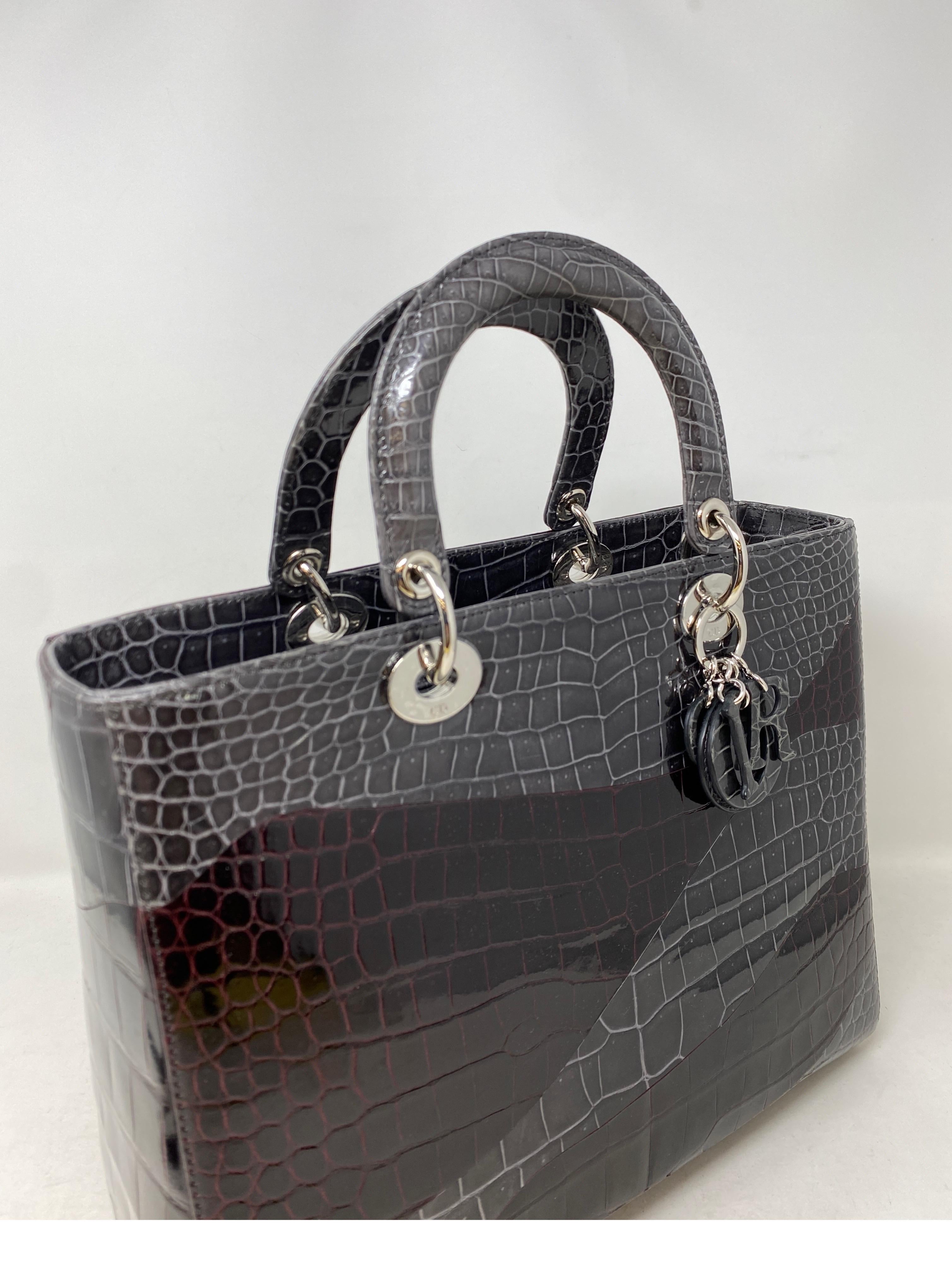 lady dior crocodile bag