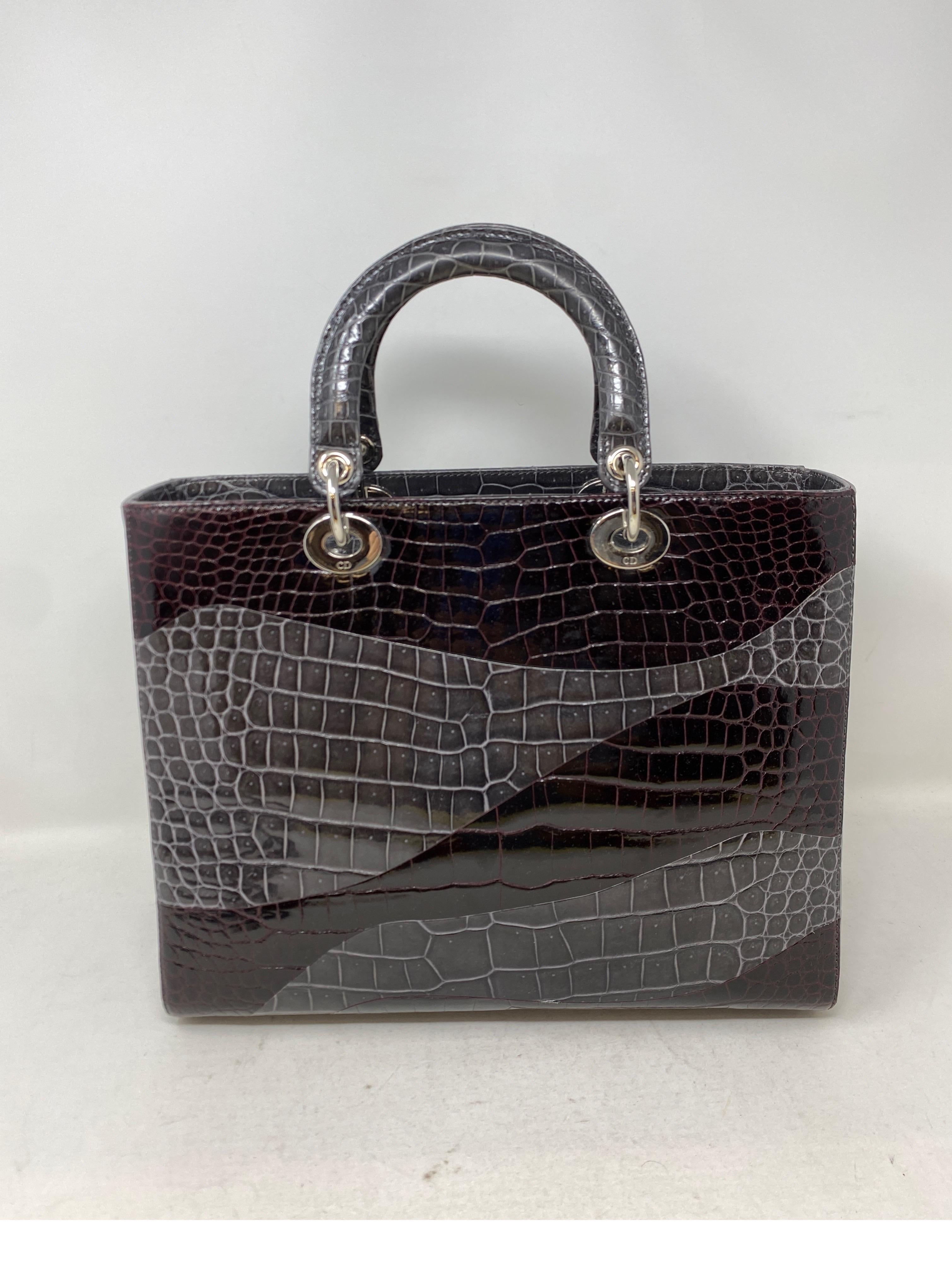 christian dior crocodile bag