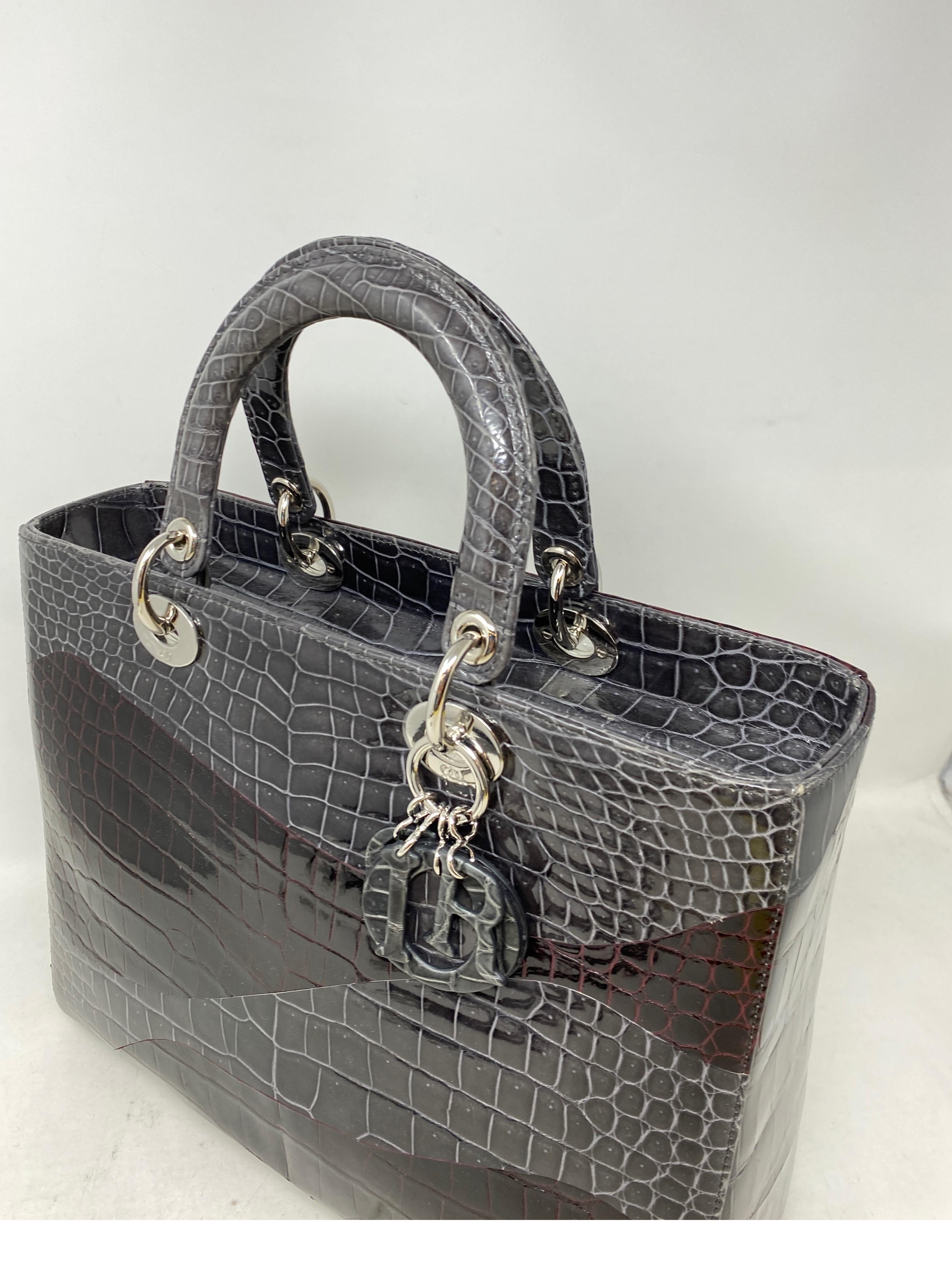 Christian Dior Crocodile Lady Bag 2