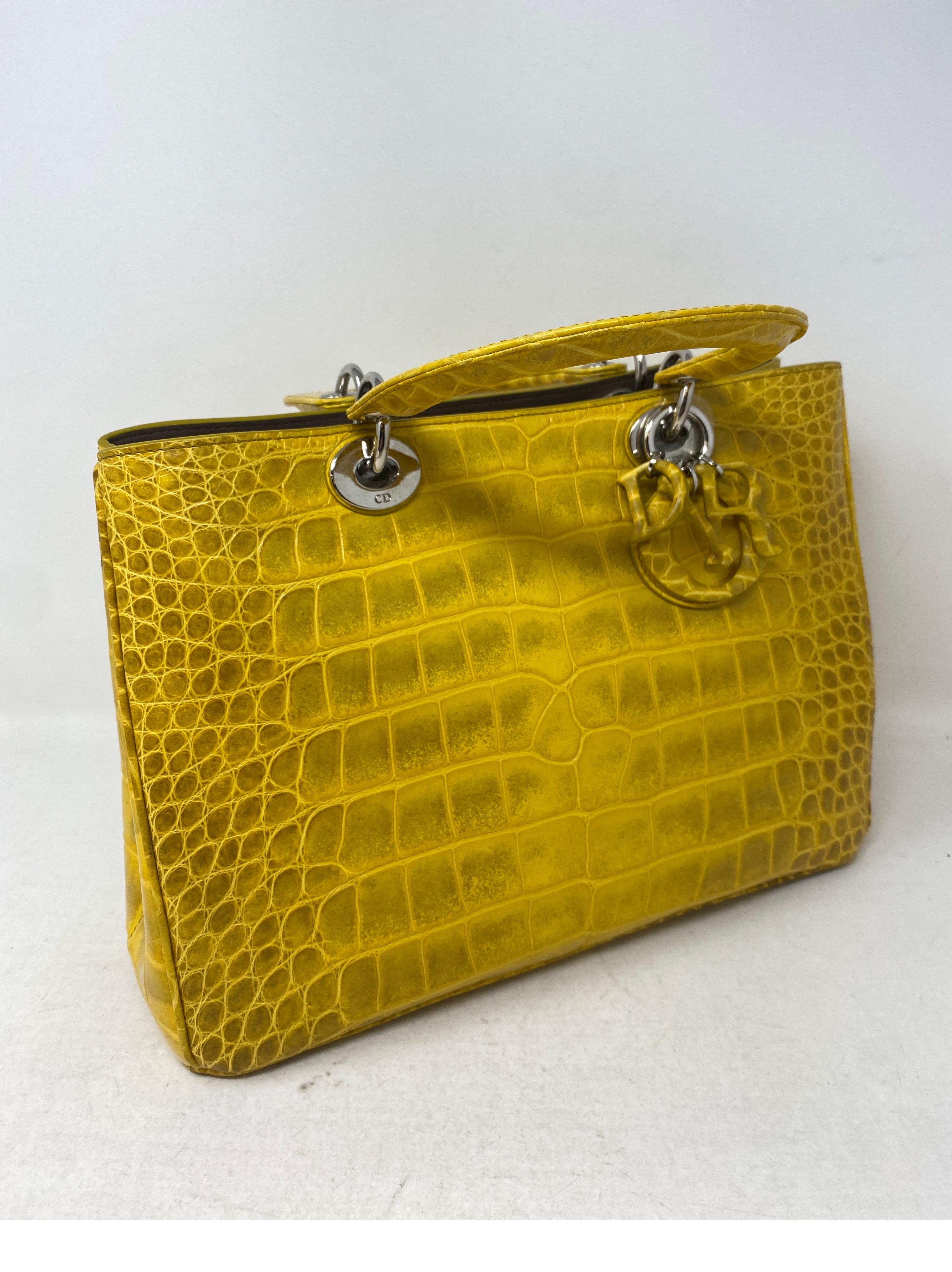 dior bag yellow