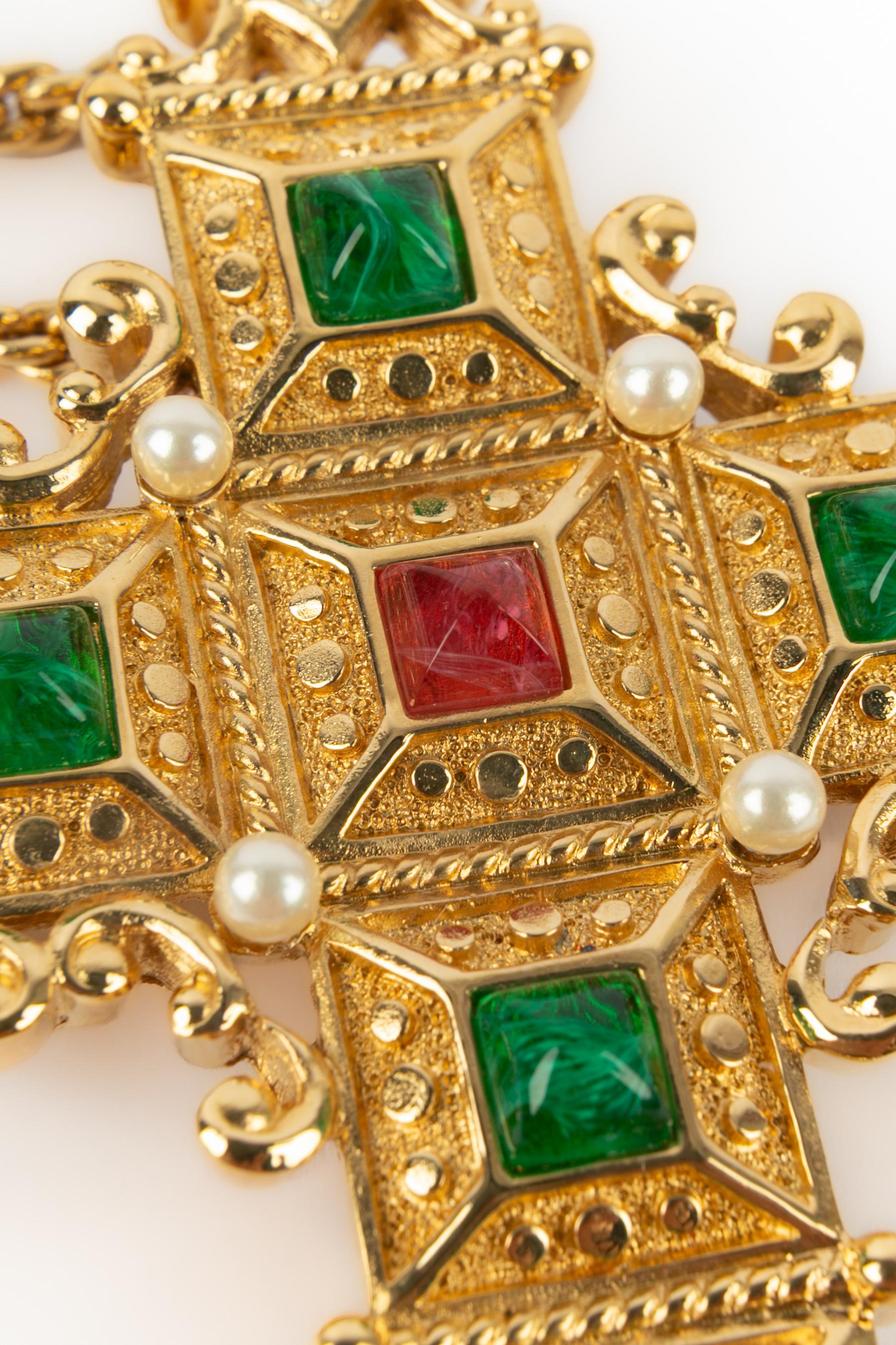 Christian Dior 'cross' necklace For Sale 6