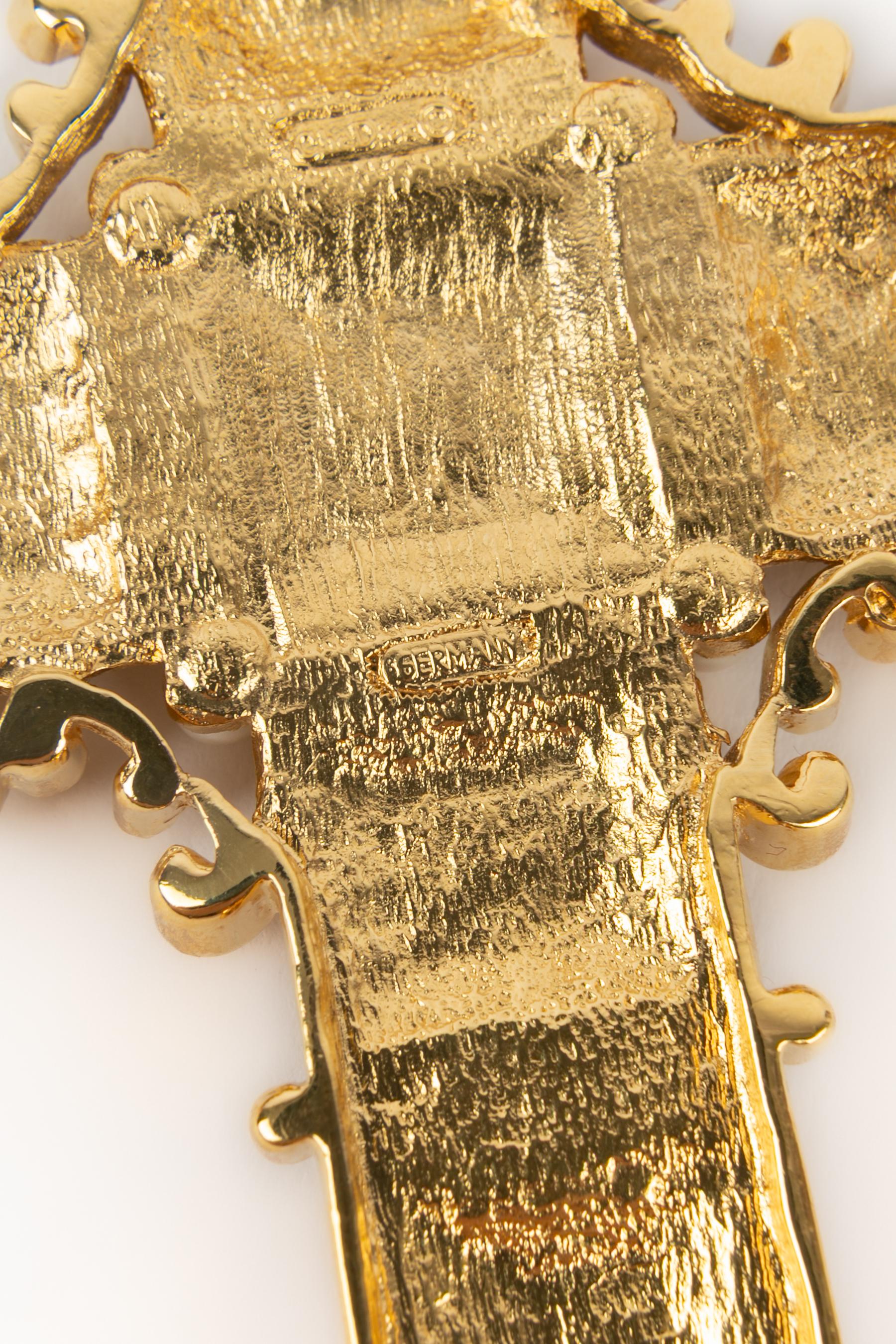 Christian Dior 'cross' necklace For Sale 7