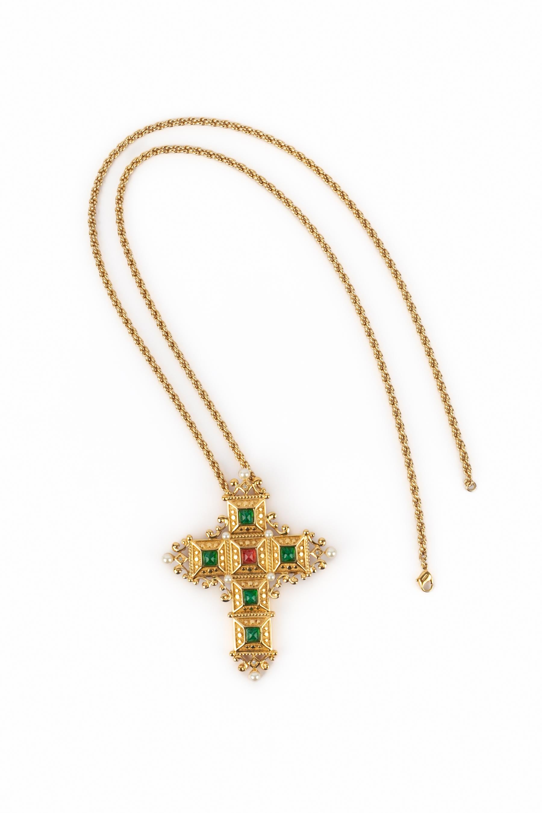Christian Dior 'cross' necklace For Sale 2