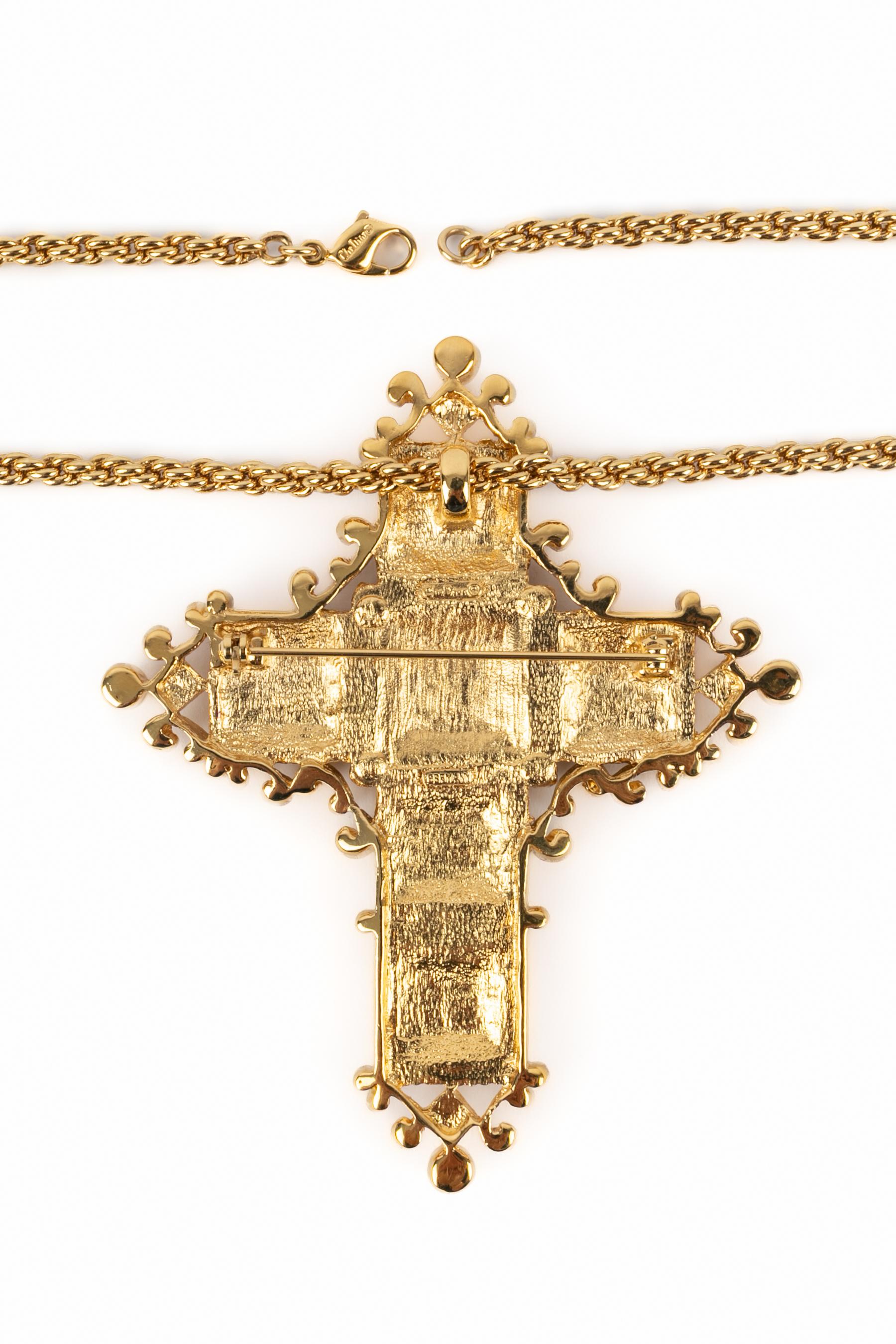 Christian Dior 'cross' necklace For Sale 4