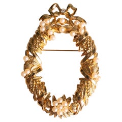 Christian Dior 'crown' brooch by Gianfranco Ferré circa 1990