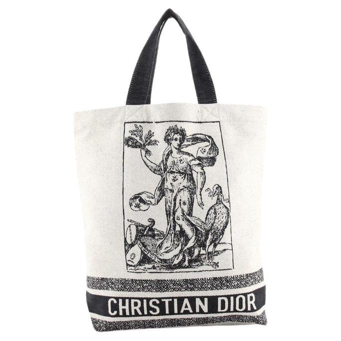 Christian Dior Cruise 2021 Shopping Tote en toile imprimée sur 1stDibs