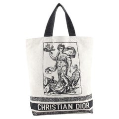 Christian Dior Cruise 2021 Shopping Fourre-tout en toile imprimée