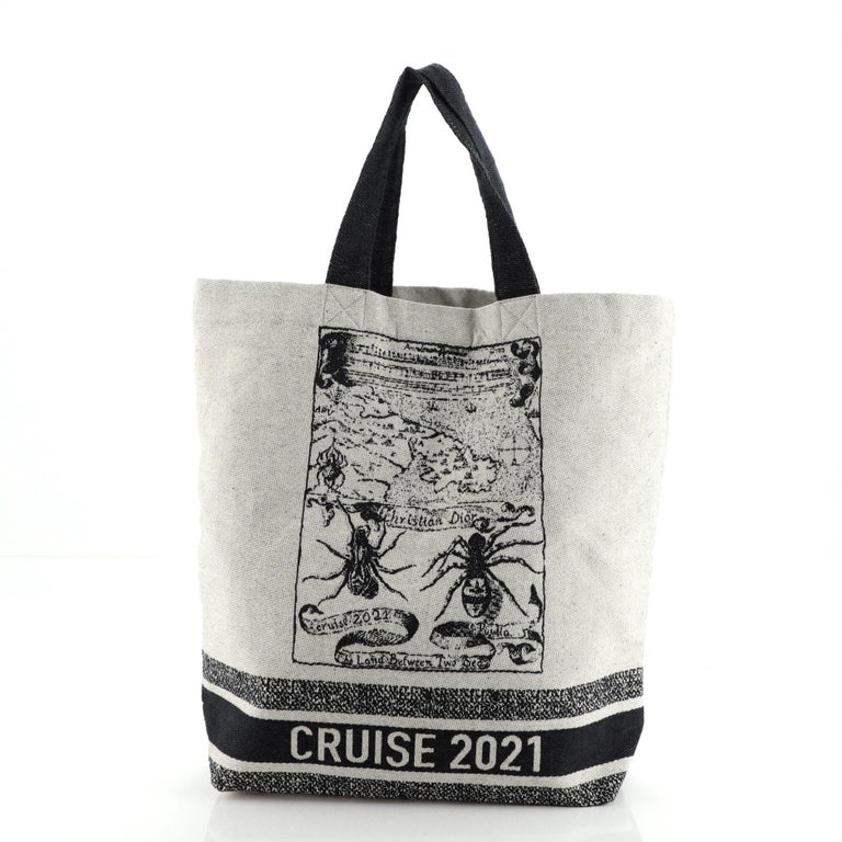 Christian Dior Cruise Shopping Tote Printed Canvas at 1stDibs  dior cruise  tote bag, dior cruise bag, christian dior shopping bag