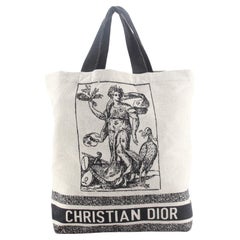 Christian Dior Cruise Shopping Tote Printed Canvas