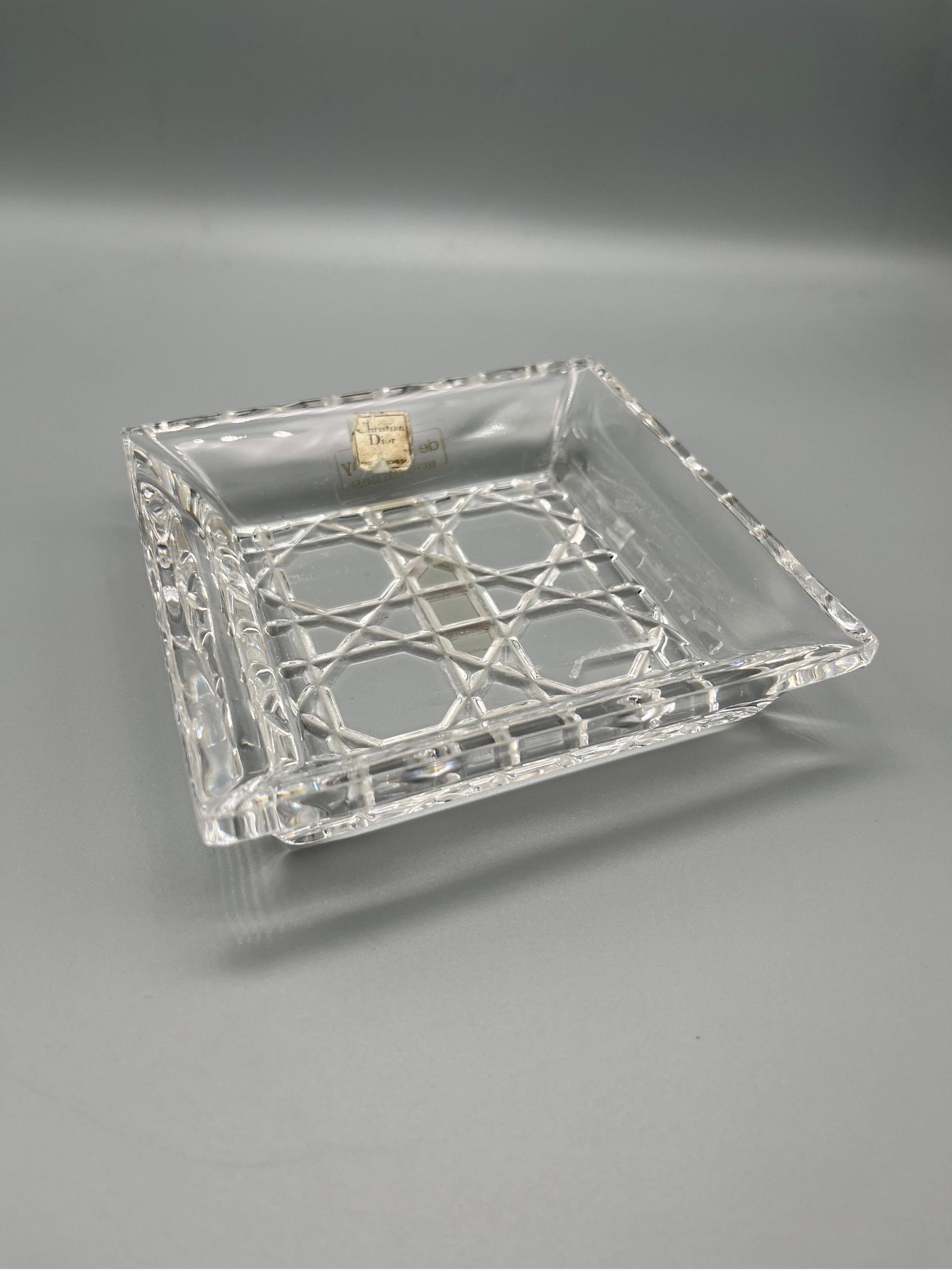Christian Dior Crystal Ashtray 1980 2