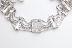 Christian Dior Crystal Choker with Logos