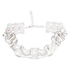 Christian Dior Crystal Choker with Logos