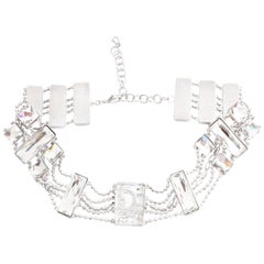 Christian Dior Crystal Choker with Logos