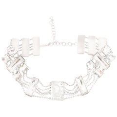 Christian Dior Crystal Choker with Logos