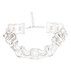 Christian Dior Crystal Choker with Logos