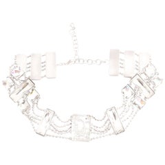 Christian Dior Crystal Choker with Logos