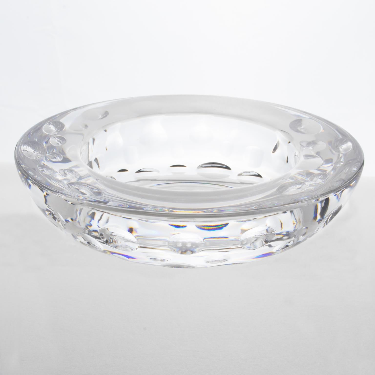 Christian Dior Crystal Cigar Ashtray Bowl Dish Catchall Desk Tidy In Excellent Condition In Atlanta, GA