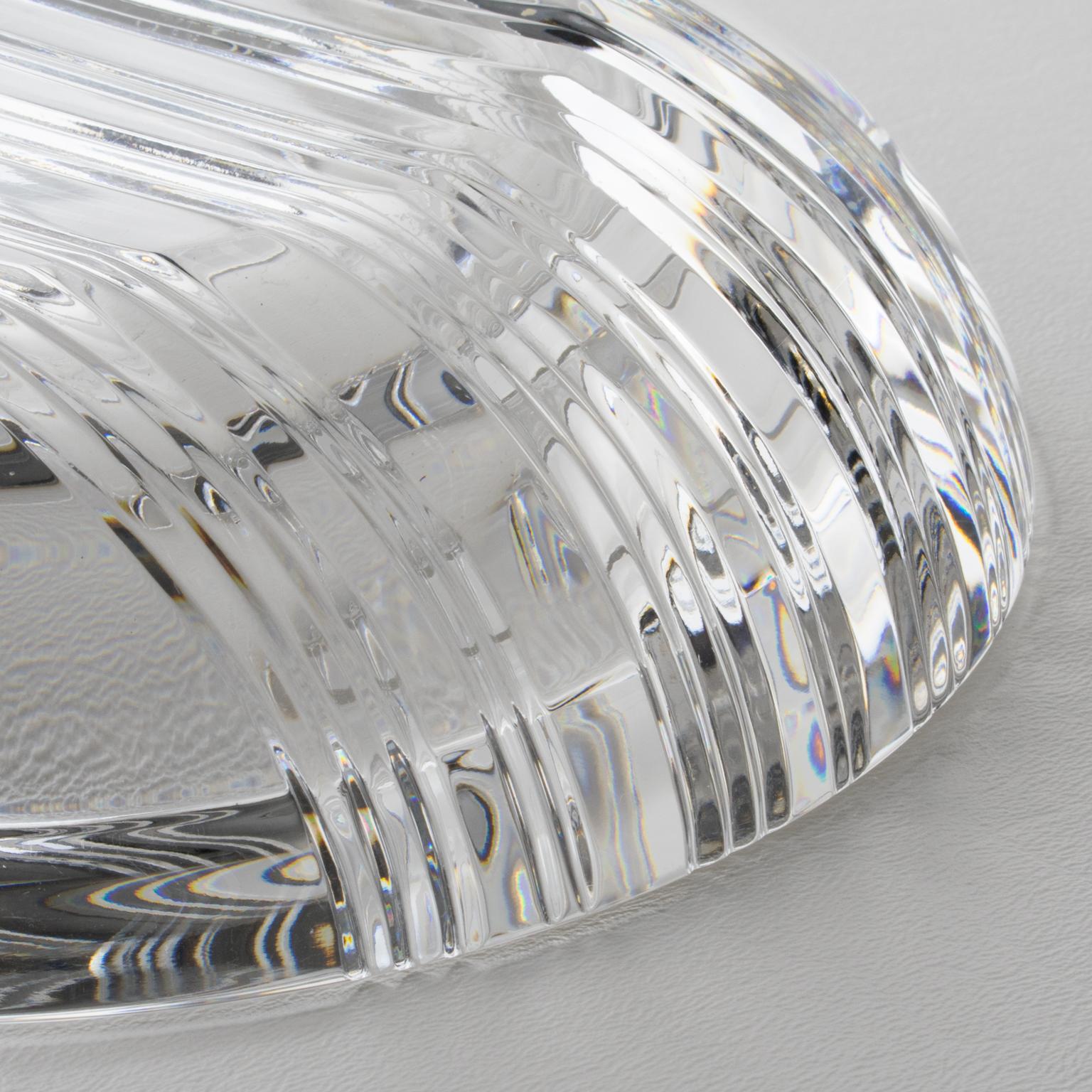Christian Dior Crystal Cigar Ashtray Bowl Dish Catchall Vide Poche For Sale 2