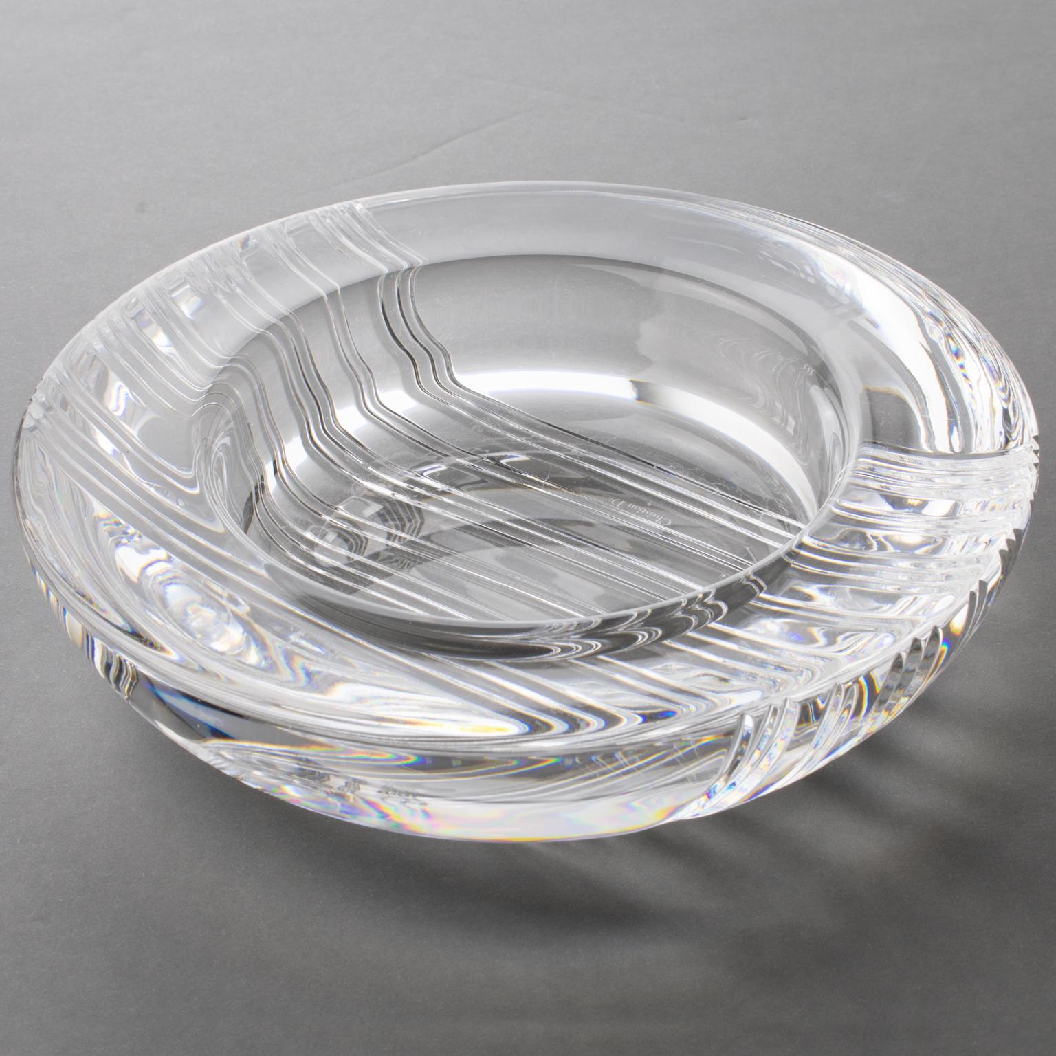 Christian Dior Crystal Cigar Ashtray Bowl Dish Catchall Vide Poche For Sale 6