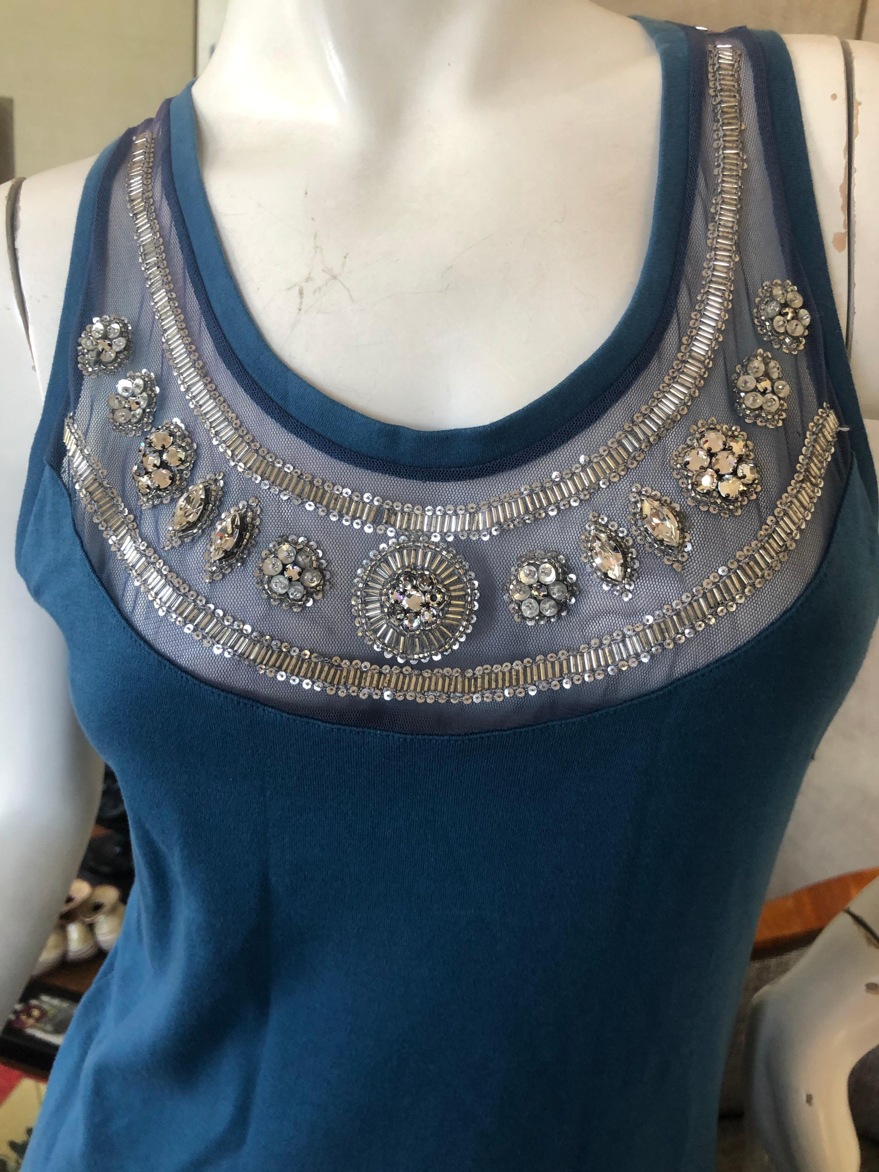 Christian Dior Crystal Embellished Evening Top by John Galliano For Sale 1