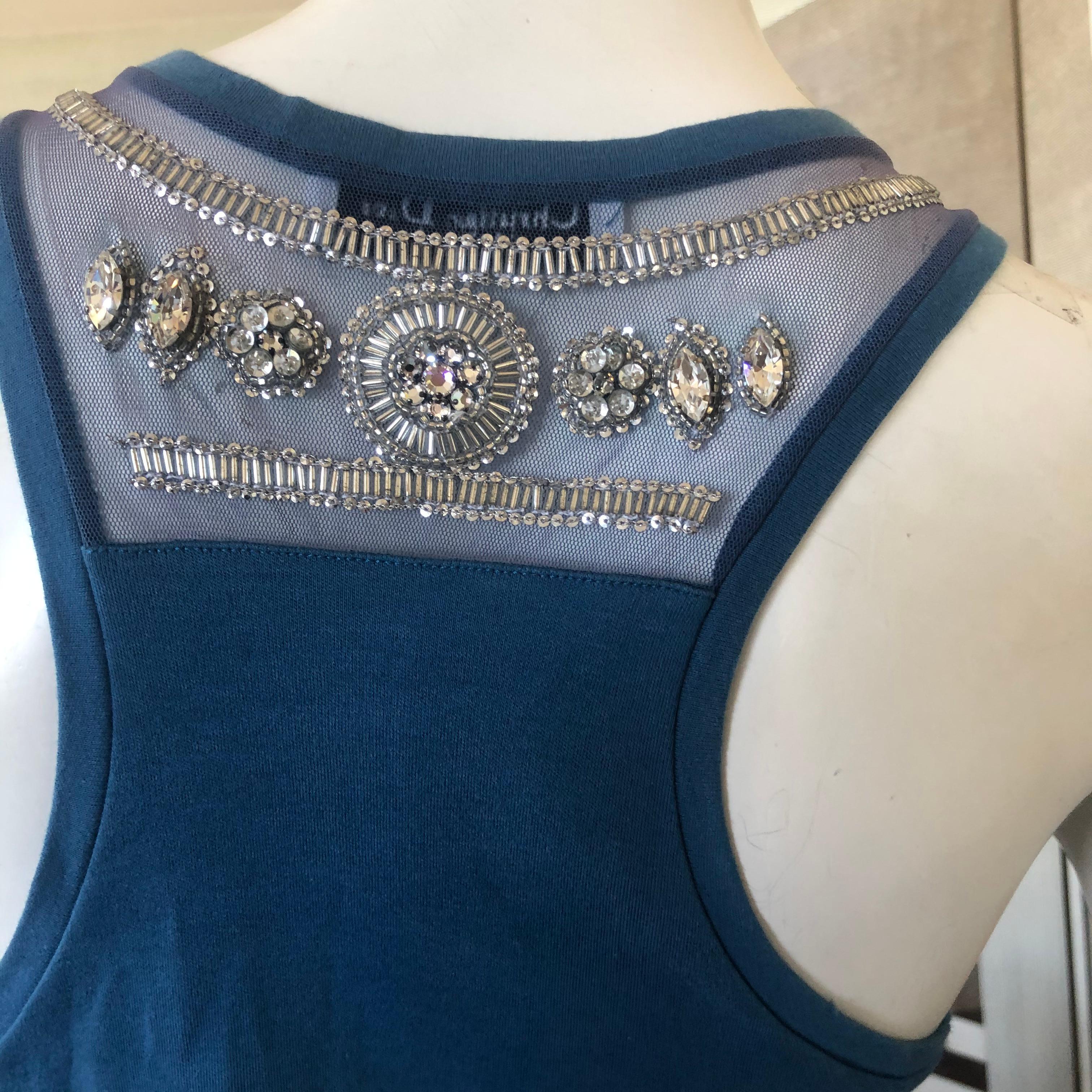 Christian Dior Crystal Embellished Evening Top by John Galliano For Sale 4