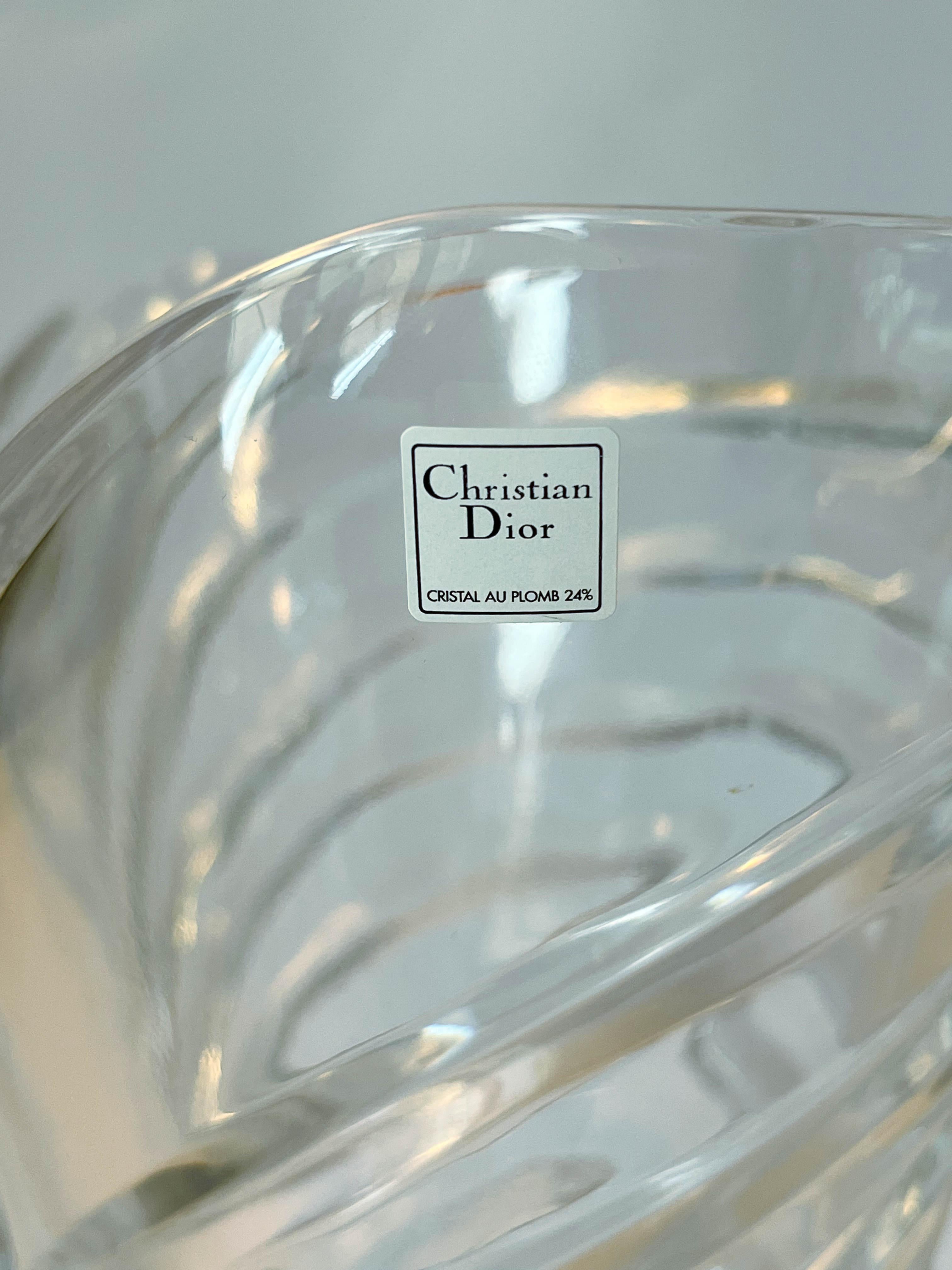 Vaso di cristallo Christian Dior in vendita 4