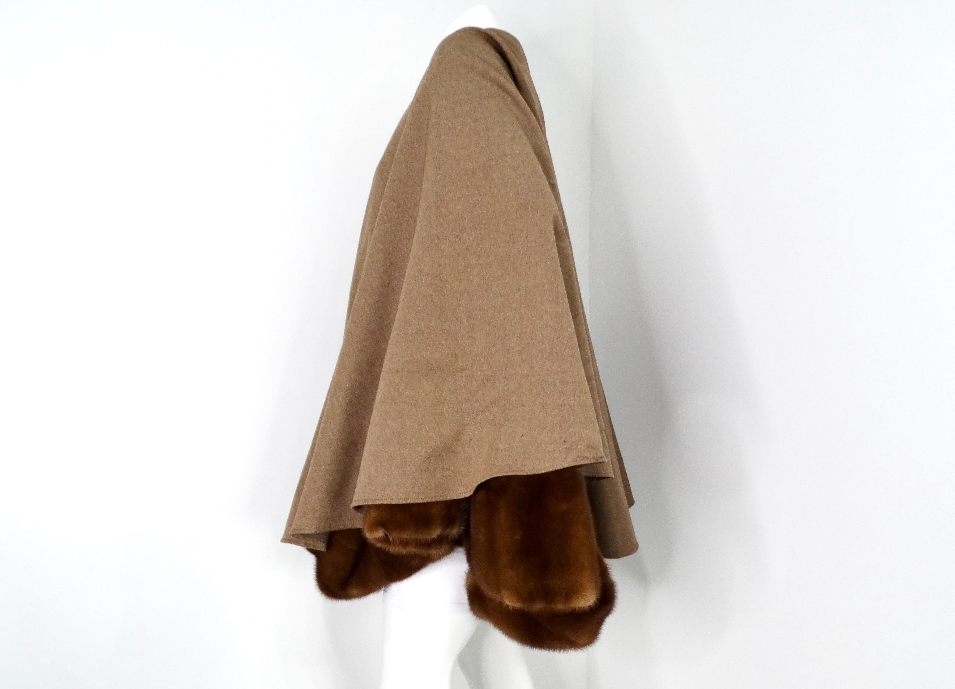 Christian Dior CUSTOM MADE 1 of 1 Châle en fourrure de zibeline russe circa 1980 en vente 1