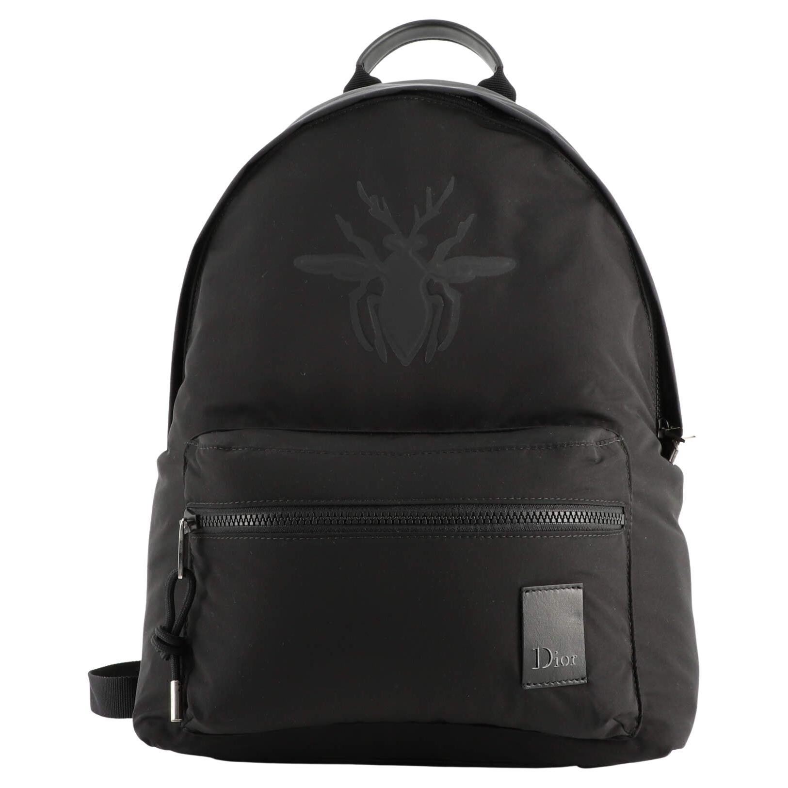 Christian Dior D-Bee Zip Backpack Nylon and Rubber