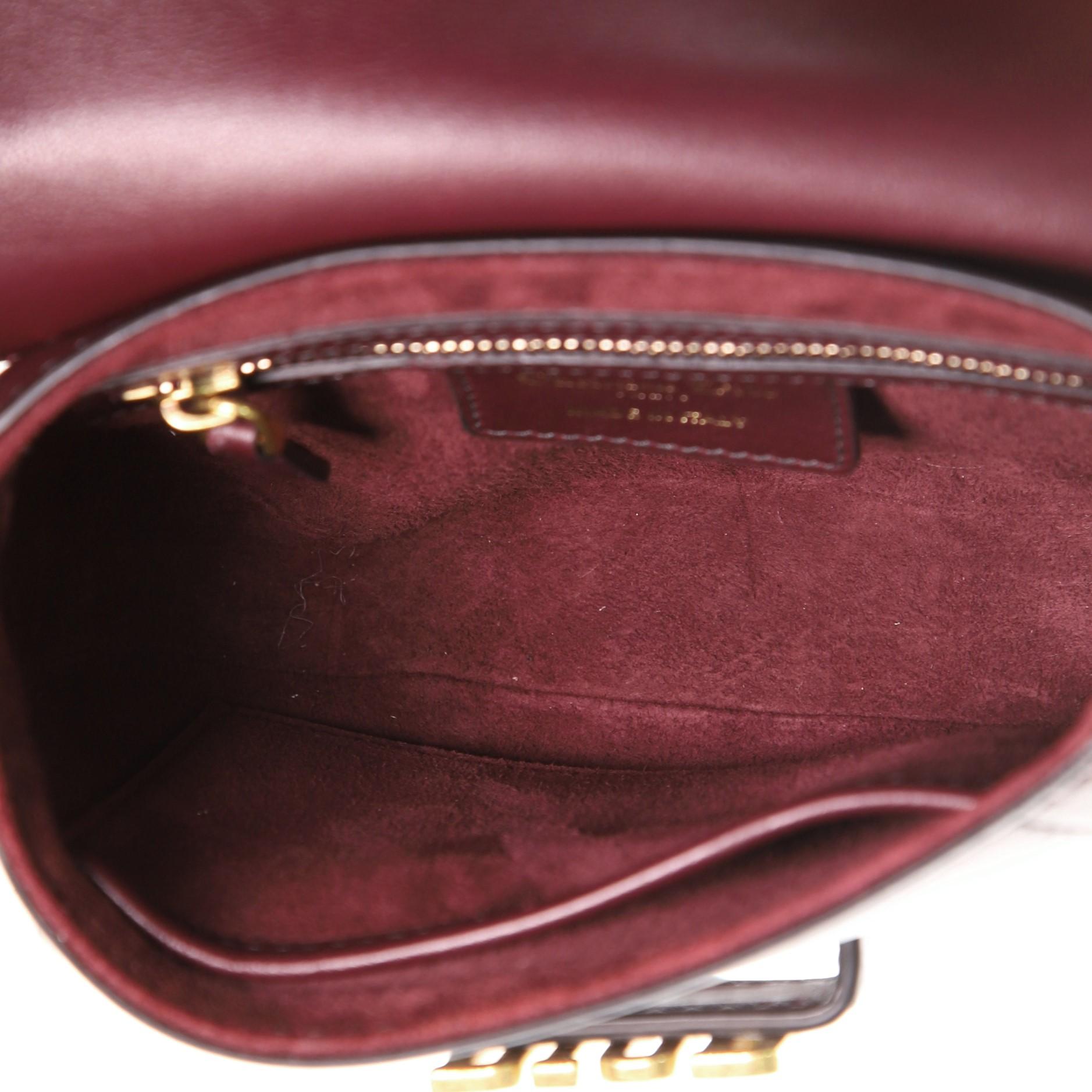 Women's or Men's Christian Dior D-Fence Saddle Bag Leather Mini