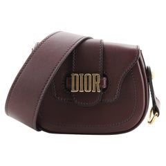 Christian Dior D-Fence Saddle Bag Leather Mini