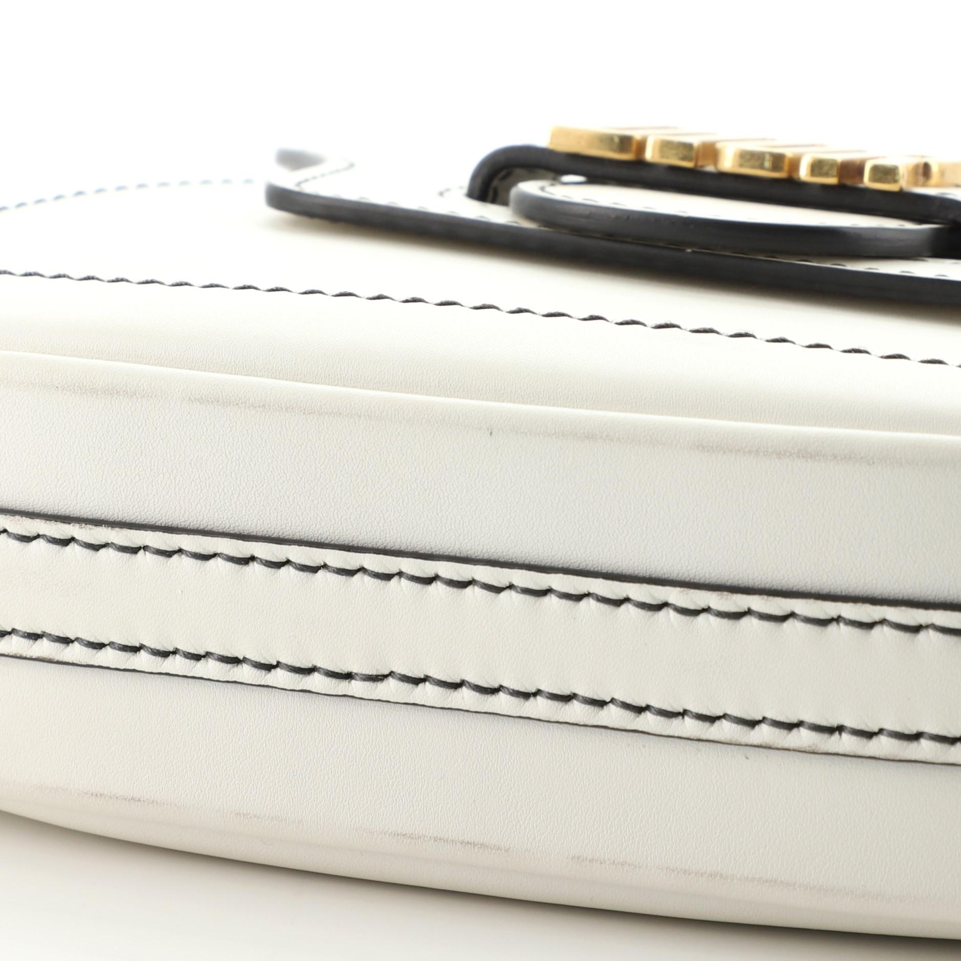 Christian Dior D-Fence Saddle Bag Leather Small In Good Condition In NY, NY