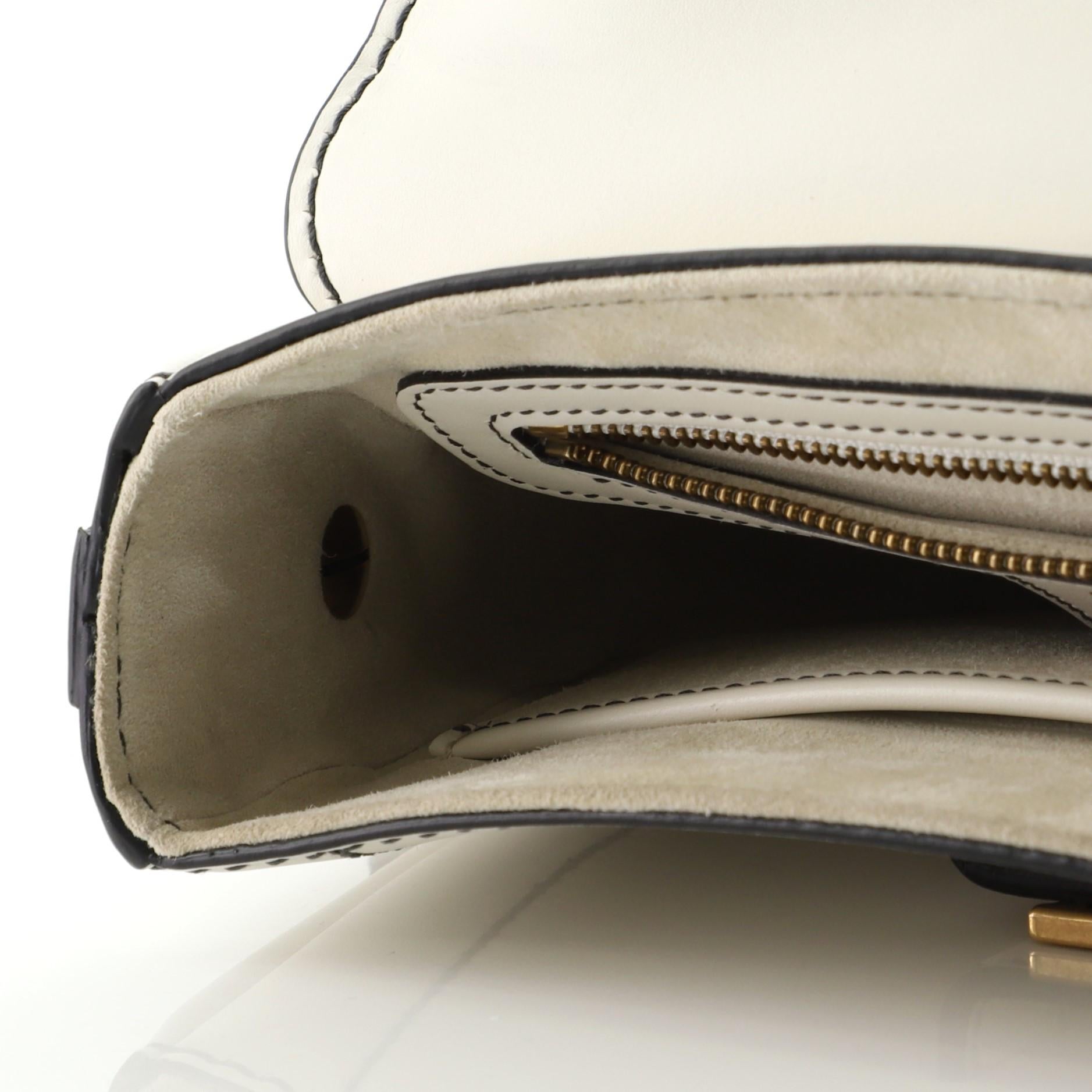 Women's or Men's Christian Dior D-Fence Saddle Bag Leather Small