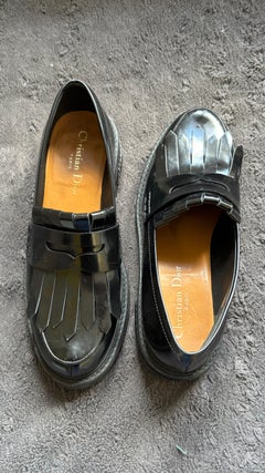 Mocassini in pelle verniciata Christian Dior D-Fight - Taglia UE 38 (UK 5 / US 7)