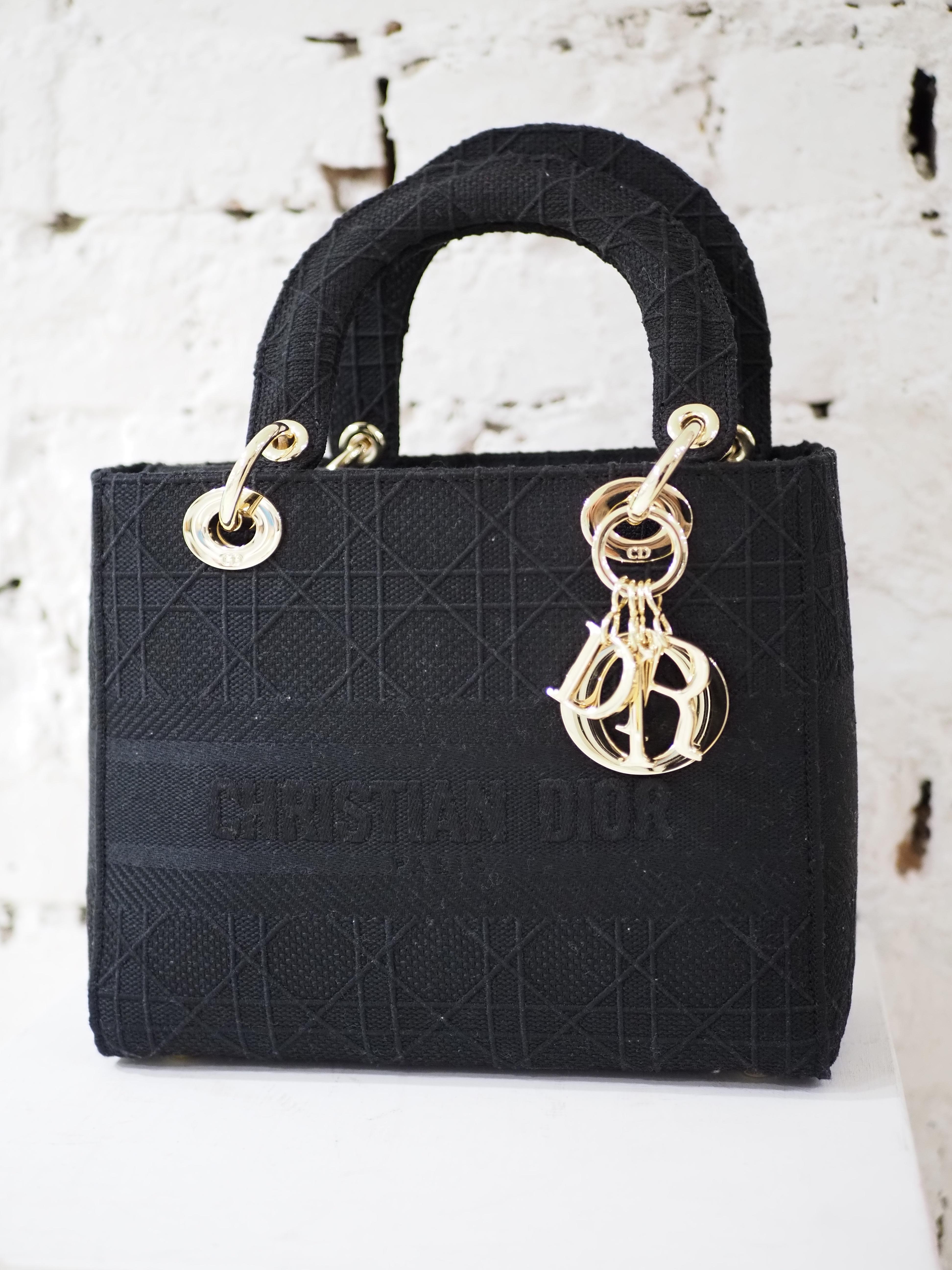 Christian Dior D lite black shoulder handbag 9