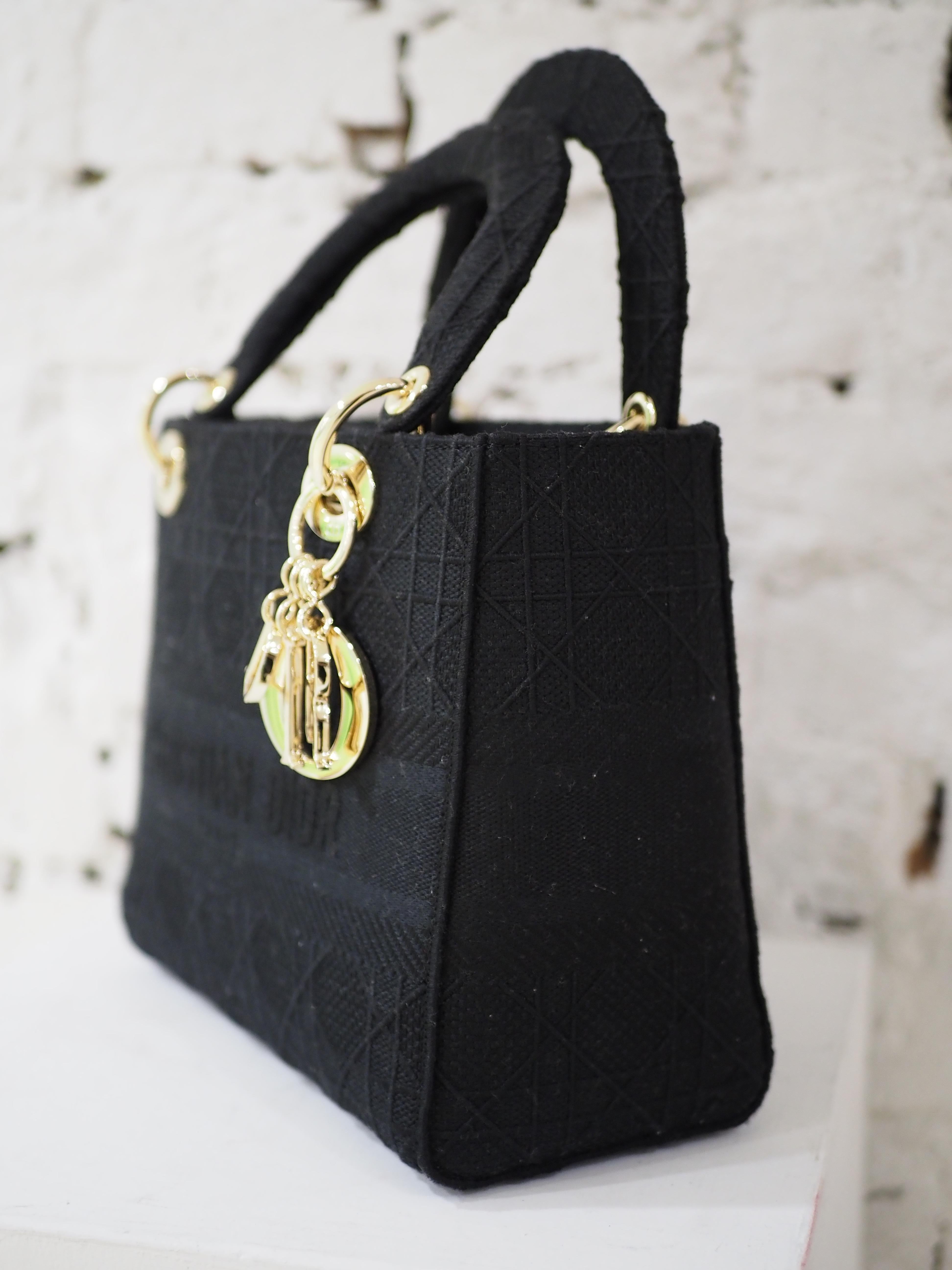 Christian Dior D lite black shoulder handbag 11