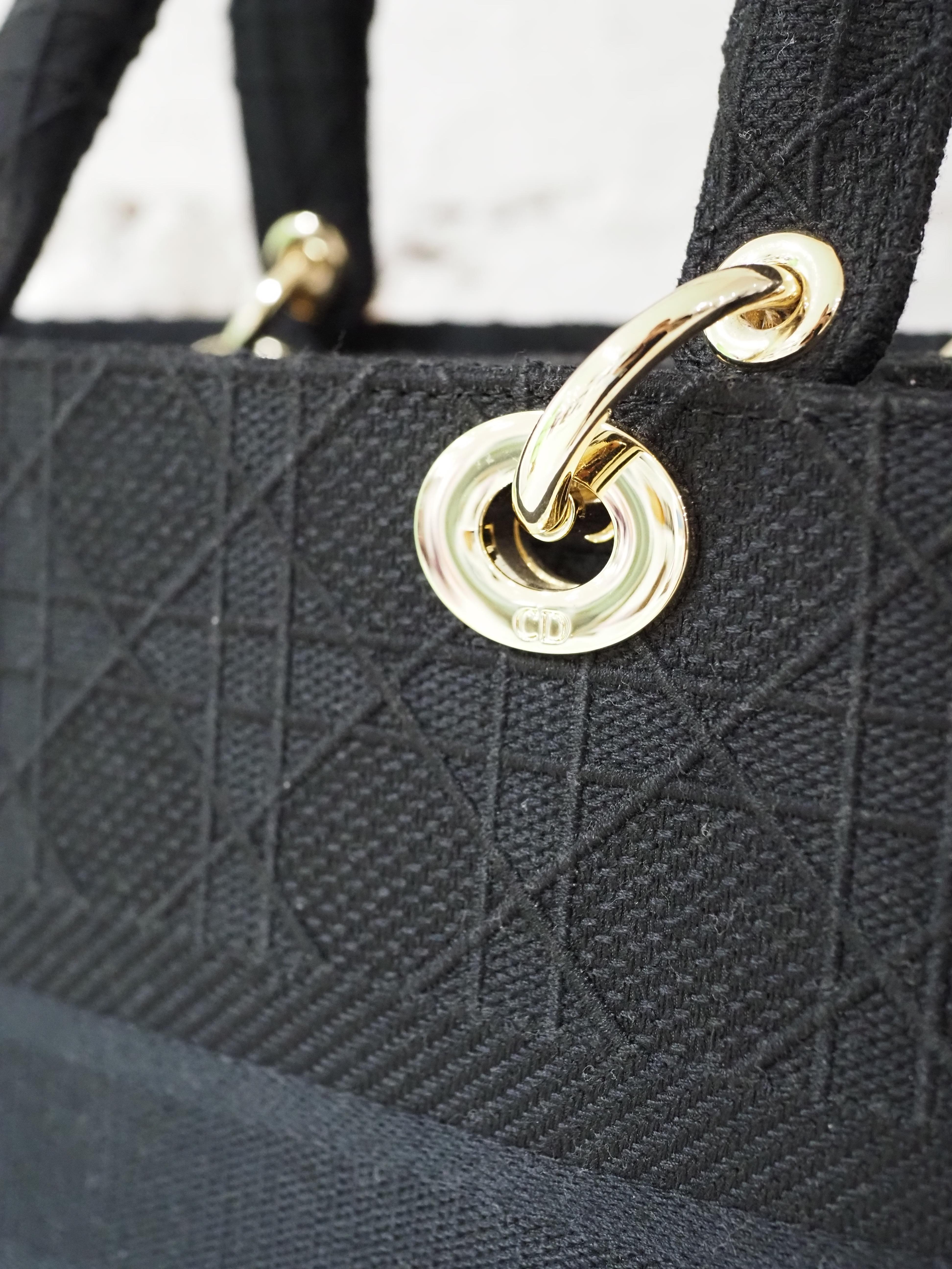 Christian Dior D lite black shoulder handbag 13