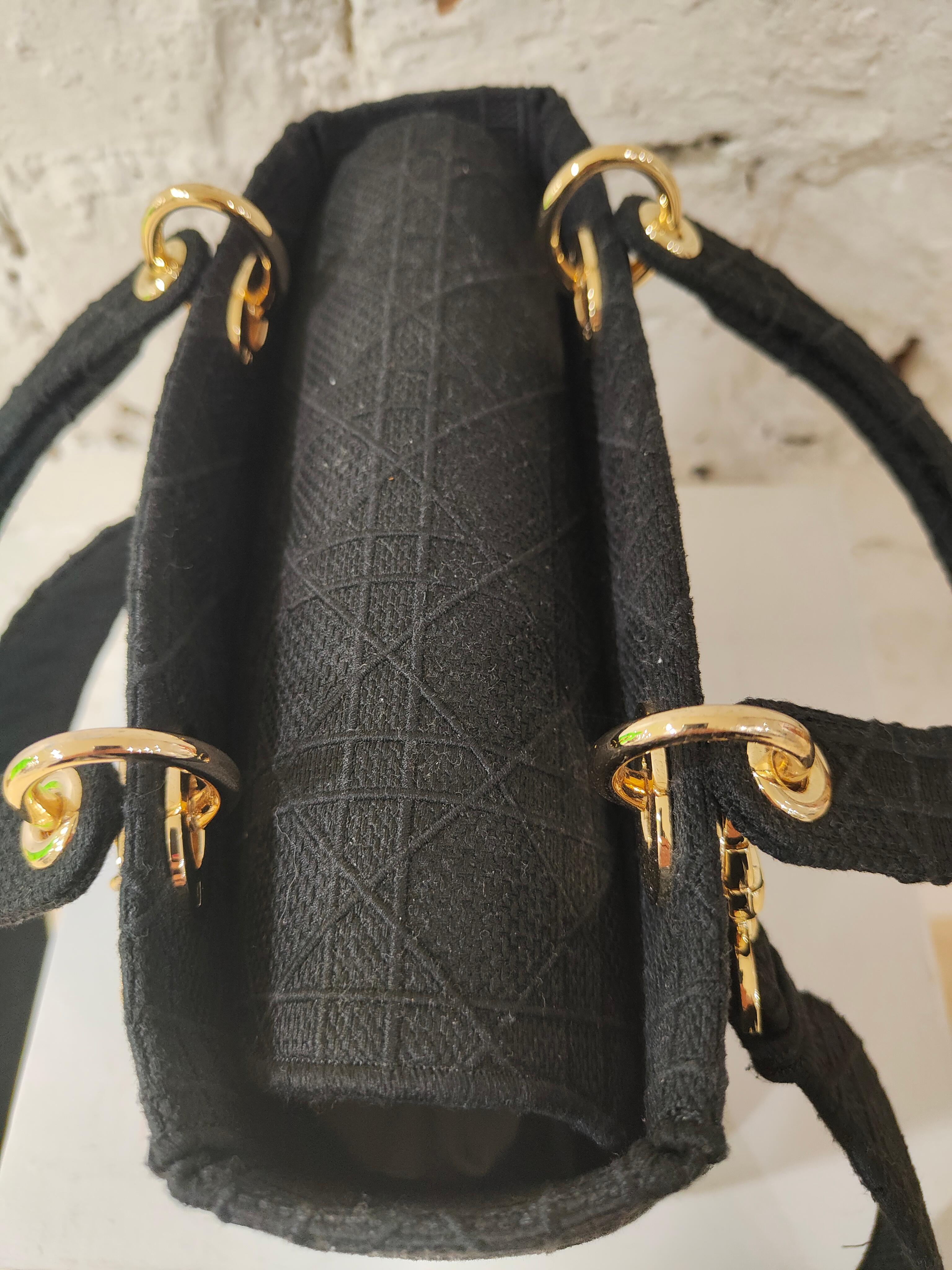 Black Christian Dior D lite black shoulder handbag