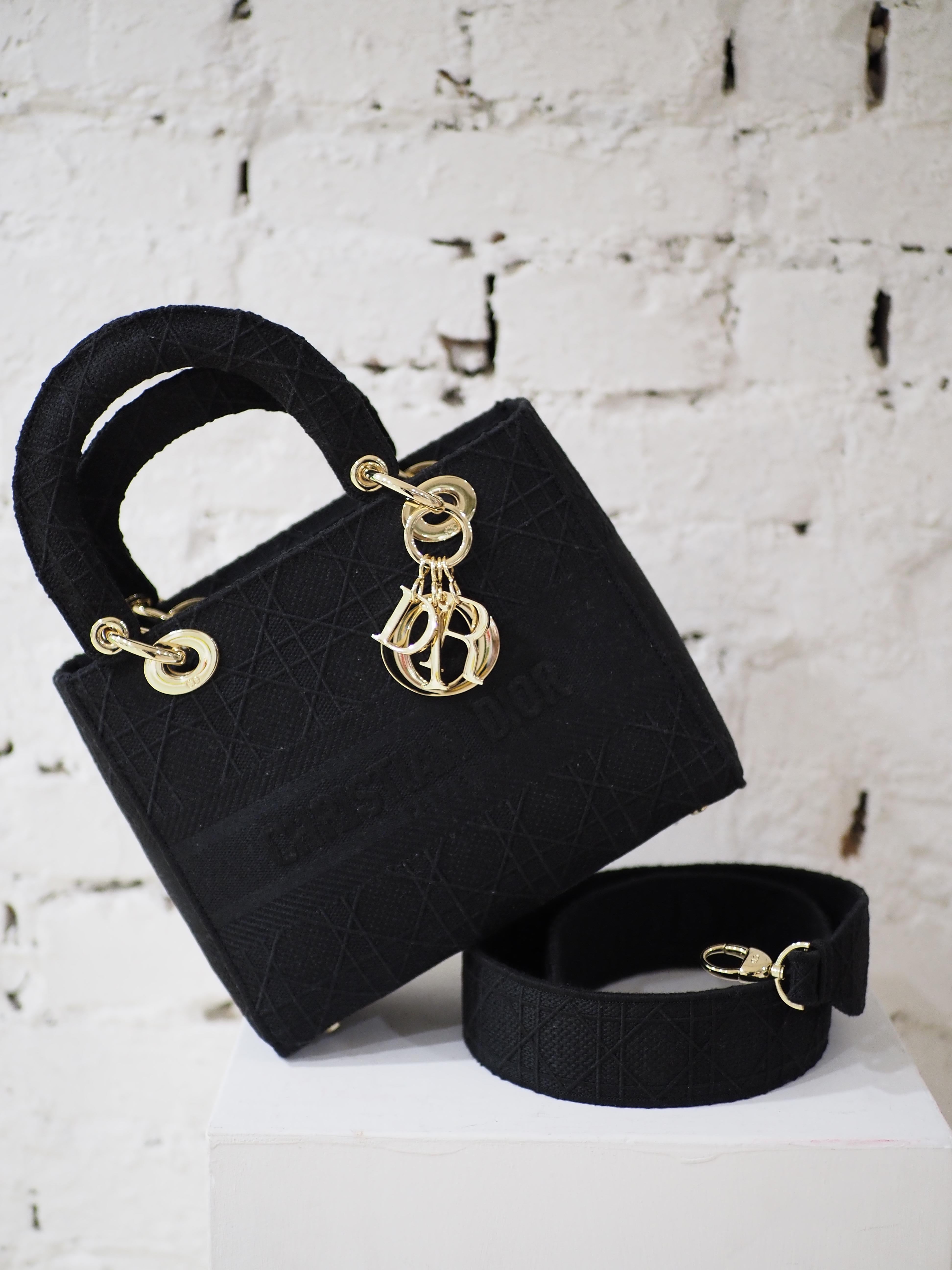 Christian Dior D lite black shoulder handbag 4