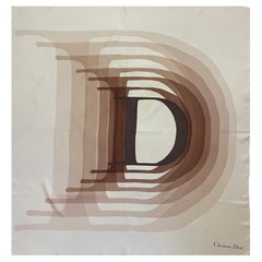 Sciarpa in seta "D" di Christian Dior