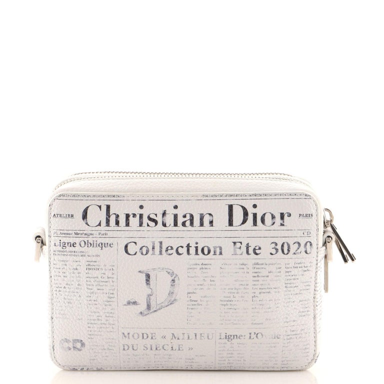 dior daniel arsham double zip crossbody pouch