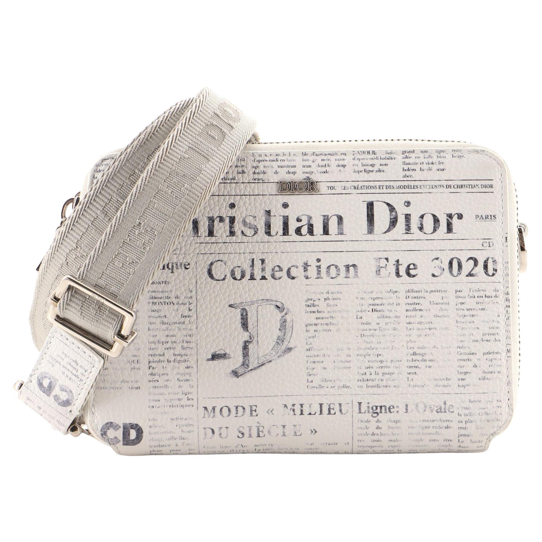 Christian Dior Daniel Arsham Double Zip Crossbody Pouch 