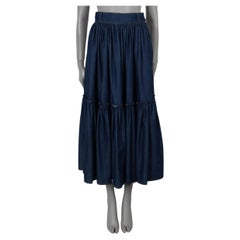 CHRISTIAN DIOR dark blue cotton 2023 DENIM PRAIRIE Skirt XS