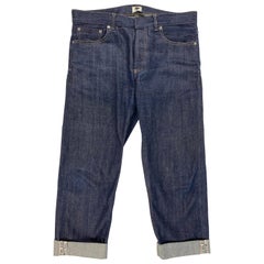 Christian Dior Dunkelblaue Denim-Jeans-Hose:: Größe 40