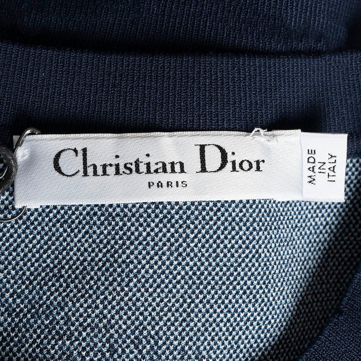 CHRISTIAN DIOR dark blue viscose 2020 TIE-DYE Sweater Vest 36 XS For Sale 4